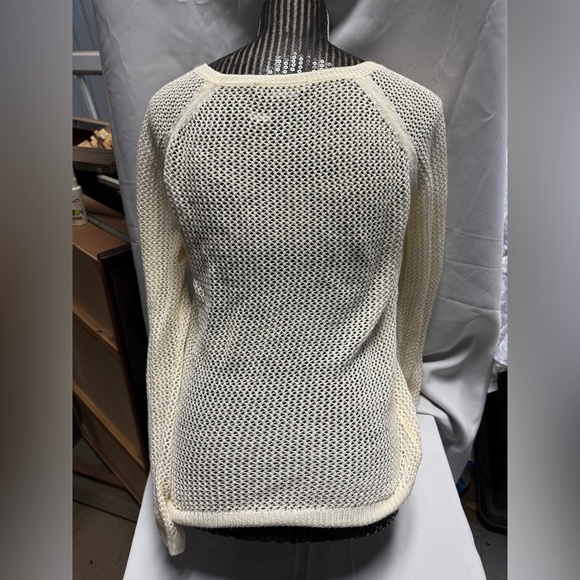 BCBG Chic Cream Women's Crew Neck Sweater - Picture 5 of 5